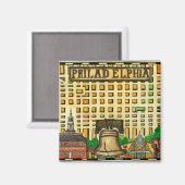 Handtekening Philadelphia-kaart Magneet (Voorkant / Achterkant)