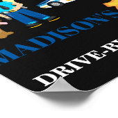 Handtekening politiemensen met naam en toenaam poster (Hoek)