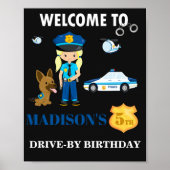 Handtekening politiemensen met naam en toenaam poster (Voorkant)