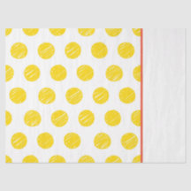 Handtekening Polka Dot Yellow Oranje White Gift Wr