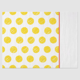 Handtekening Polka Dot Yellow Oranje White Gift Wr Tissuepapier