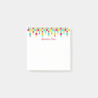Handtekening Polka Dots Personalized Post-it Notes