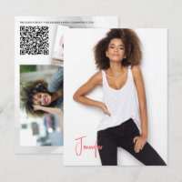 Handtekening Postkaart QR Code Acteur Model Promo