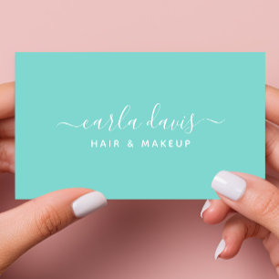 Handtekening Robins Ei Blauw Calligrafie Visitekaartje