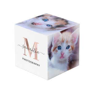 Handtekening Roos Gold M Monogram Fotograaf Logo Kubus