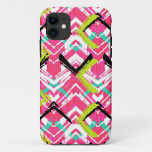 Handtekening Roze Zig Zag Patroon Case-Mate iPhone Case