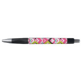 Handtekening Roze Zig Zag Patroon Pen (Voorkant)