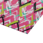 Handtekening Roze Zig Zag Patroon Snijplank (Hoek)