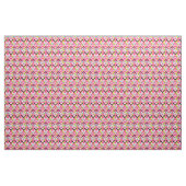Handtekening Roze Zig Zag Patroon Stof (Yard (91,4 cm))