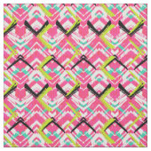 Handtekening Roze Zig Zag Patroon Stof (Swatch)