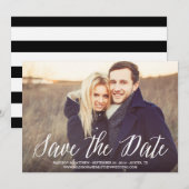 Handtekening | Save the Date Aankondiging (Voorkant / Achterkant)
