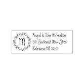 Handtekening Schreep + monogram Naam Adres Stempel (Afrduk)