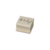 Handtekening Script Eenvoudige Douche Oh Baby Rubberstempel (Stempel)
