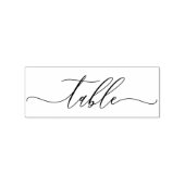 Handtekening Script Eenvoudige Zitplaats Tafel Rubberstempel (Afrduk)