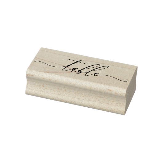 Handtekening Script Eenvoudige Zitplaats Tafel Rubberstempel (Stempel)