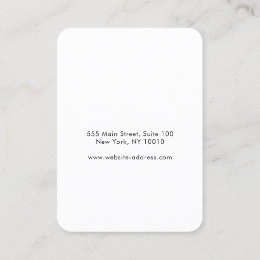 Handtekening Script Gradiënt Oormerken Visitekaartje (Achterkant)