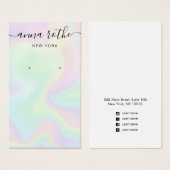 Handtekening Script Holographic Earning Display Ca Visitekaartje (Voorkant /achterkant)