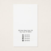 Handtekening Script Holographic Earning Display Ca Visitekaartje (Achterkant)