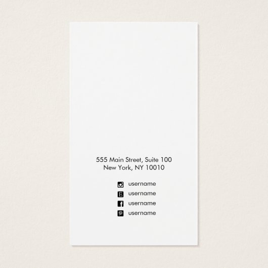 Handtekening Script Holographic Earning Display Ca Visitekaartje (Achterkant)