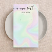 Handtekening Script Holographic Earning Display Ca Visitekaartje