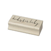 Handtekening Script Lettering Boeken voor baby Rubberstempel (Stempel)