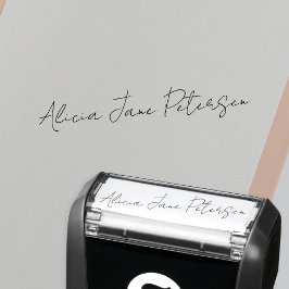 Handtekening script uw naam gepersonaliseerd  zelfinktende stempel