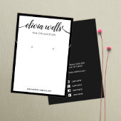 Handtekening Script White Earling Ketting Display Visitekaartje