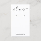 Handtekening Script White Earling Visitekaartje (Voorkant)