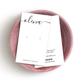 Handtekening Script White Earling Visitekaartje