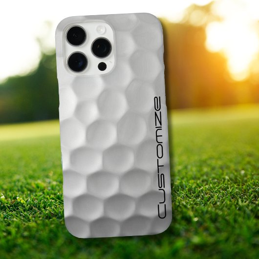 Handtekening Serie Gepersonaliseerde Golfbal Cadea Case-Mate iPhone Case