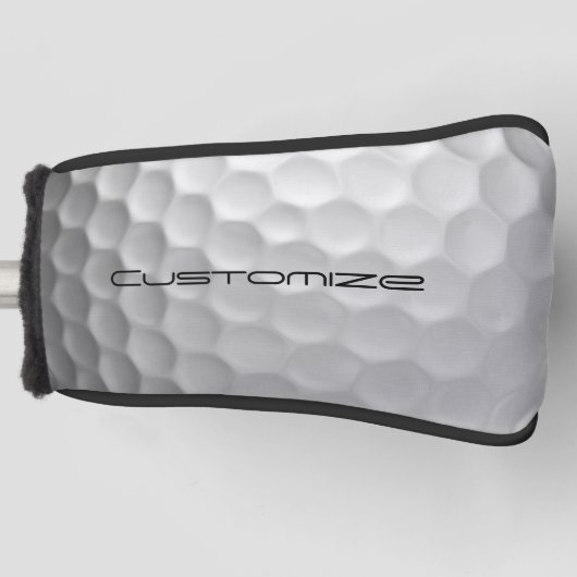 Handtekening Serie Gepersonaliseerde Golfbal Cadea Golfheadcover (Voorkant)