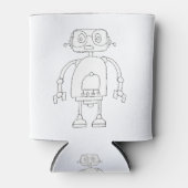 Handtekening Smart Simple Robot Tekening Blikjeskoeler (Voorkant)