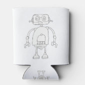 Handtekening Smart Simple Robot Tekening Blikjeskoeler (Achterkant)