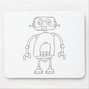 Handtekening Smart Simple Robot Tekening Muismat