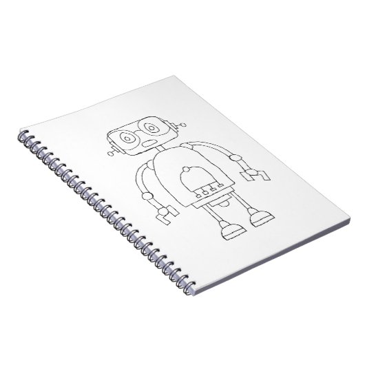 Handtekening Smart Simple Robot Tekening Notitieboek (Rechterzijde)