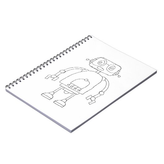 Handtekening Smart Simple Robot Tekening Notitieboek (Linkerzijde)