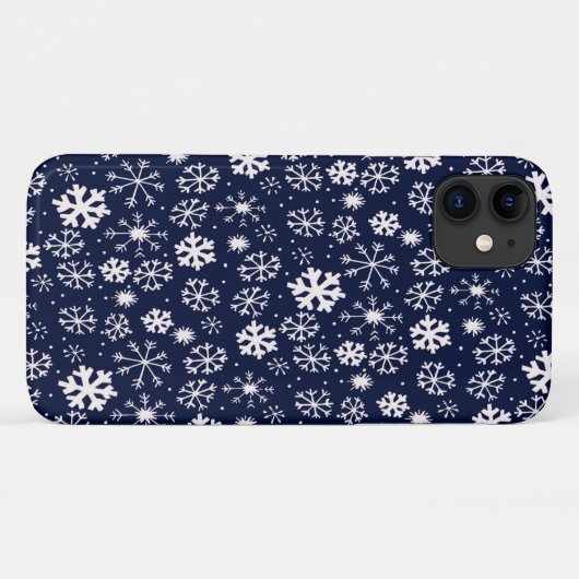 Handtekening snowflake Blizzard met Navy Classic B Case-Mate iPhone Case (Achterkant (horizontaal))