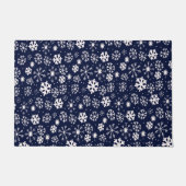 Handtekening snowflake Blizzard met Navy Classic B Deurmat (Voorkant)