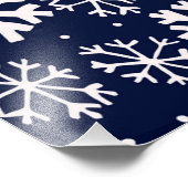 Handtekening snowflake Blizzard met Navy Classic B Foto Afdruk (Hoek)