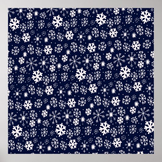 Handtekening snowflake Blizzard met Navy Classic B Poster (Voorkant)