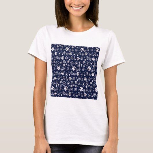 Handtekening snowflake Blizzard met Navy Classic B T-shirt (Voorkant)