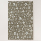Handtekening snowflake blizzard met Platinum Backg Legpuzzel (Verticaal)
