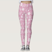 Handtekening Snowflake Snowstorm met Marshmallow P Leggings (Voorkant)