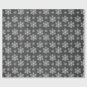 Handtekening Snowflakes Chalkboard Holiday Cadeaupapier (Vlak)