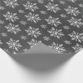 Handtekening Snowflakes Chalkboard Holiday Cadeaupapier (Hoek)