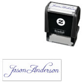 Handtekening Stempel | Zelfinktend, Op Maat, Blauw (In situ)