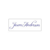 Handtekening Stempel | Zelfinktend, Op Maat, Blauw (Design)
