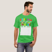 Handtekening student, het is mijn laatste dag van t-shirt (Voorkant volledig)