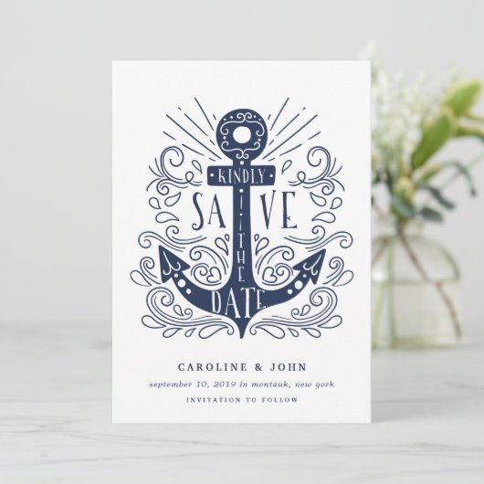 Handtekening Tekenen Anker opslaan Datum Kaart (Staand voorkant)