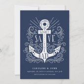 Handtekening Tekenen Anker opslaan Datum Kaart (Voorkant)